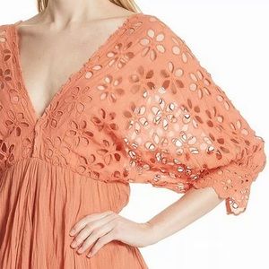 Free People orange dress